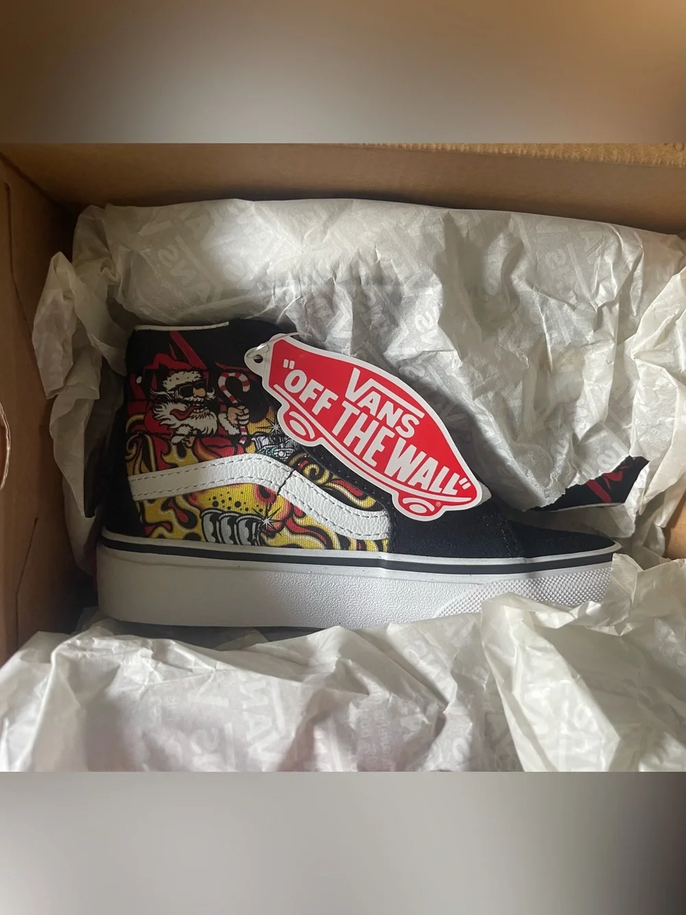 VANS Sk8-Hi Santa Claus Hot Rod High Top Shoes, **Brand New W/Tags** Size 11